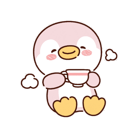 Drink Tea Penguin Sticker by Miniso Canada