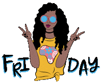 Friday Feeling Sticker by The Book'd Store