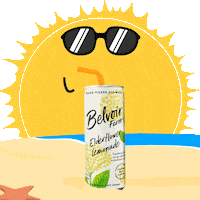 Summer Beach Sticker by Belvoir Lemonades & Cordials