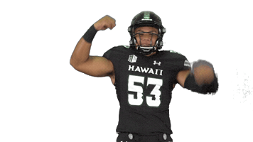 College Football Sticker by Hawaii Athletics
