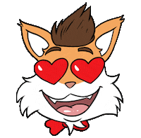 In Love Fox Sticker by Mr Fischer