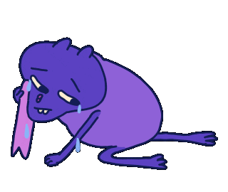 Sad Cat Sticker by Mekamee