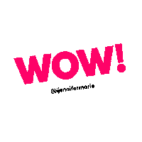 Wow Awesome Sticker by Jennifer Marie