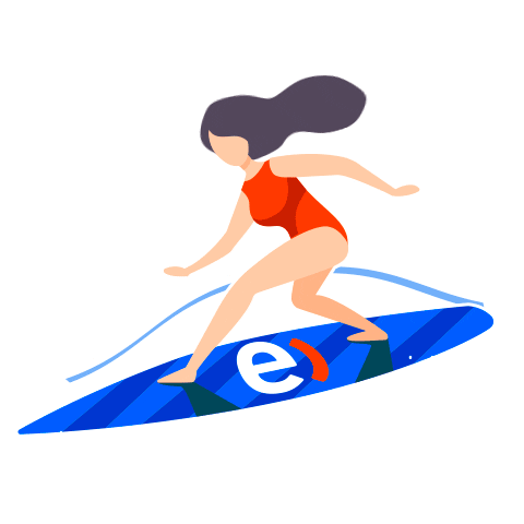 surf playa Sticker by Entel