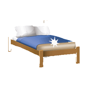 Bed Bedroom Sticker by imoji