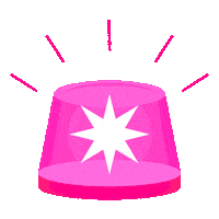 pink alarm Sticker by Crème Creative