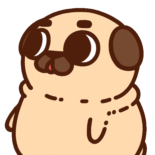 Awkward Side Eye Sticker by Puglie Pug