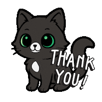 Cats Thank You Sticker