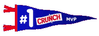 Number 1 Flag Sticker by CRUNCH