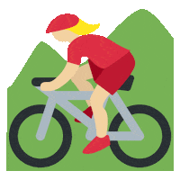 emojivid sports woman emoji bike Sticker