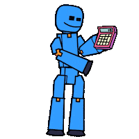 Sticker Calculating Sticker by Stikbot