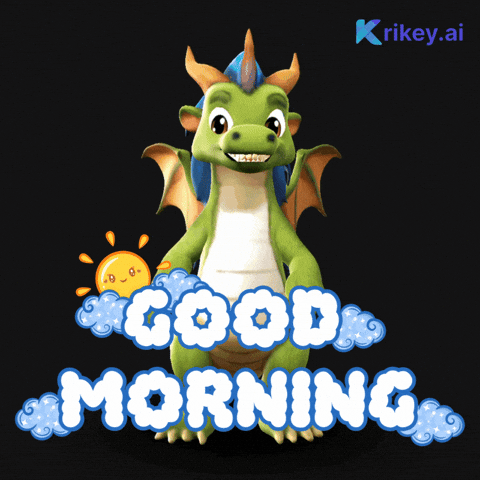 Good Morning Hello GIF by Krikey AI