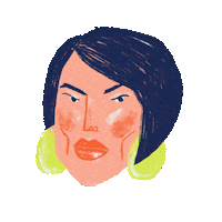 one of us face Sticker by DC Design Week