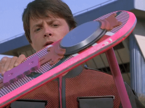 Michael J Fox Hoverboard GIF by Back to the Future Trilogy