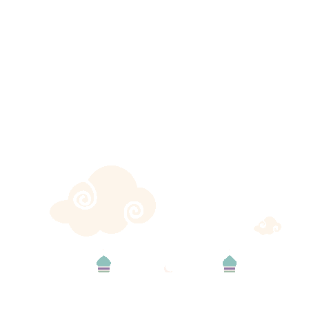 Glitch Clouds Sticker