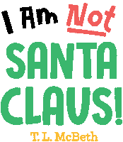 Christmas Santa Sticker by T. L. McBeth