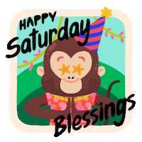 Saturday Blessing Sticker by Yeremia Adicipta