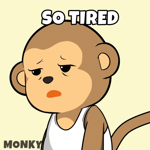 Falling Asleep Good Night GIF by Wise Monkey Meme
