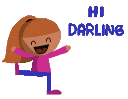 Hallo Hello Darling Sticker by Minka Comics