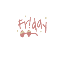 Friday Glasses Sticker