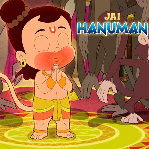 Animated Sticker Hanuman GIF by Chhota Bheem