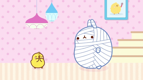 bored friends GIF by Molang.Official
