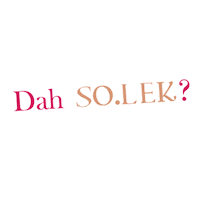 Dah Solek Sticker by SO.LEK