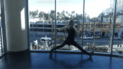 Exercise Stretching GIF by Audrey Hobert
