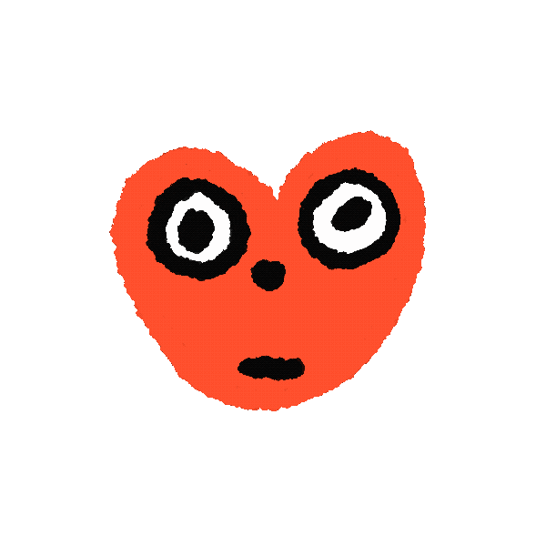 chelswatt heart confused blink heart eyes Sticker