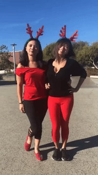 christmas reindeers GIF