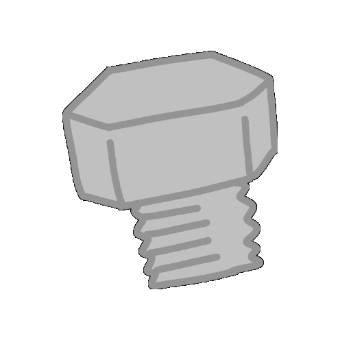 Bolt Screw Sticker by touyoneji