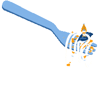 animation eating Sticker by Lobster Studio