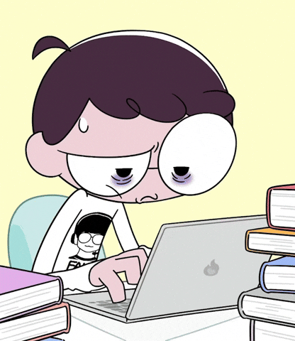 Tired College Life GIF