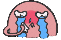 Sad Cry Sticker