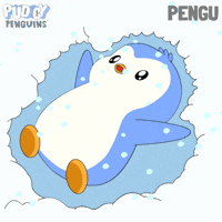 Freezing Snow Angels GIF by Pudgy Penguins