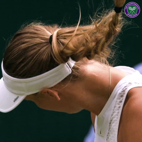 hair tennis GIF by Wimbledon