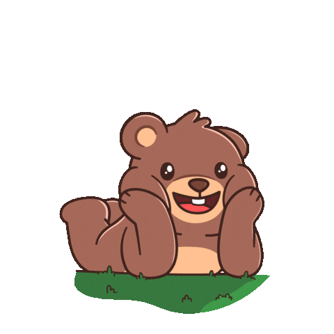 Relaxed Teddy Bear Sticker by BEARISH