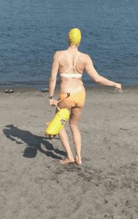 Happy Open Water Swimming GIF