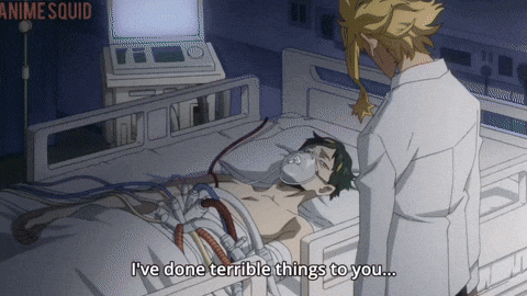 arekparmesan giphyupload sad my hero academia le million GIF