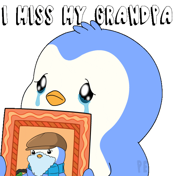 I Miss Him Sticker by Pudgy Penguins