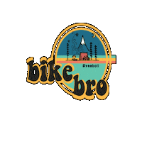 bike_bro camping camp mtb downhill Sticker
