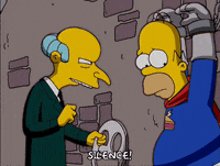 Be Quiet Episode 19 GIF by The Simpsons
