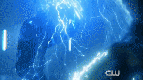 black lightning action scene GIF