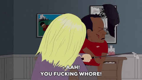 tiger woods attack GIF by South Park 
