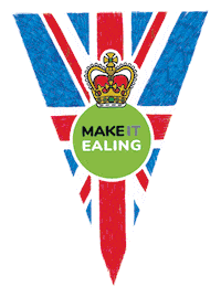 King Charles Celebration Sticker by Make It Ealing