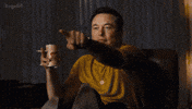 Here It Comes Pointing GIF by DogeGF