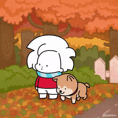 Happy Fall Season GIF by Ai and Aiko