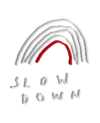JOHANNASCHWARZER rainbow chill relax down Sticker