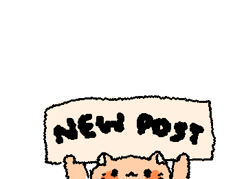Cat New Post Sticker