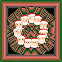 Santa Hypno GIF by PERFECTL00P